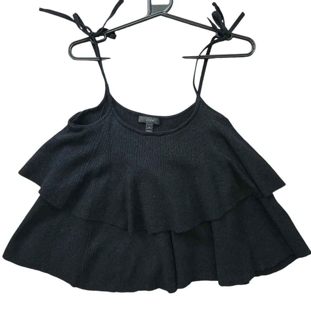 J. Crew Tiered Wool Sleeveless Top